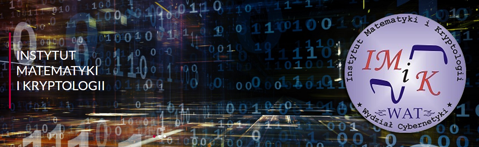 Strona internetowa Instytutu Matematyki i Kryptologii