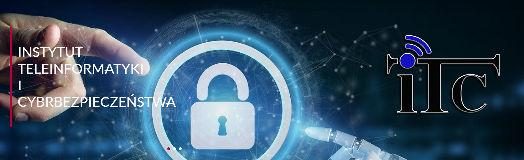 Strona internetowa Instytutu Teleinformatyki i Cyberbezpieczeństwa