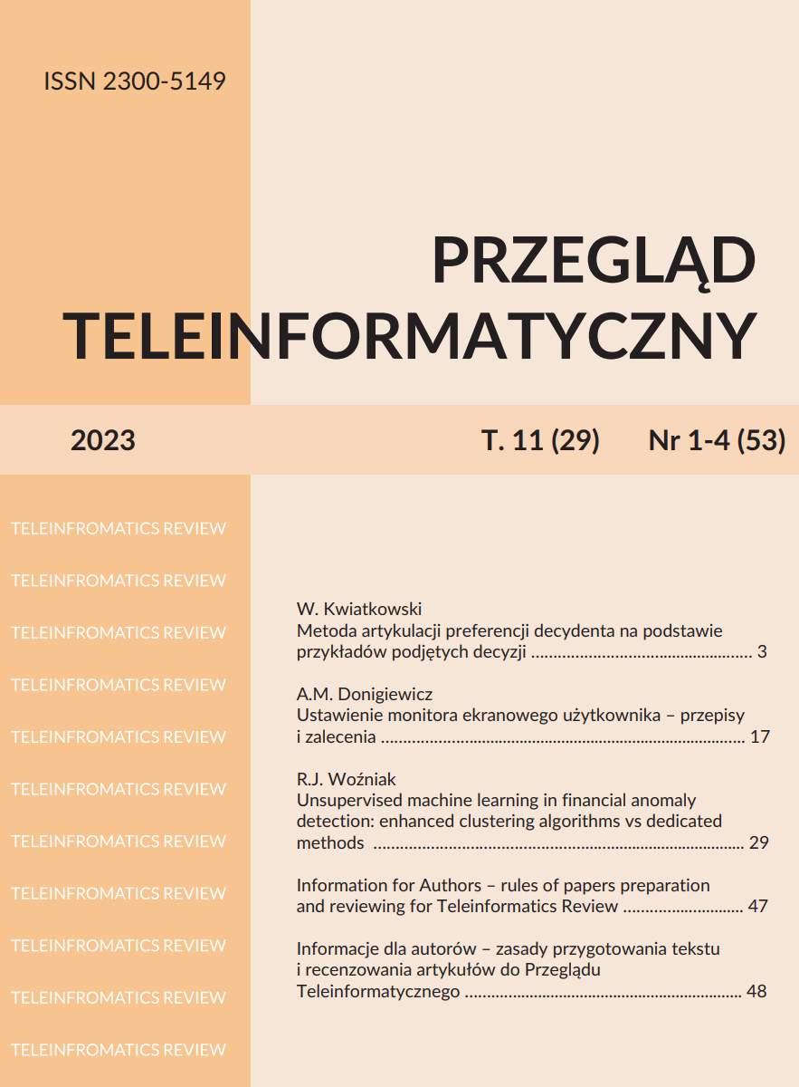 Okładka czasopisma Przegląd Teleinformatyczny